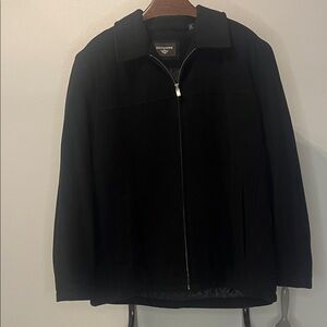 Dockers Men's Classic Black Wool Blend Jacket - Size XL